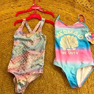 2 Girls size 8 bathing suit. New with tags